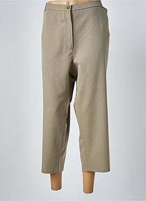 Pantalon 7/8 taille élastique vert KARTING femme