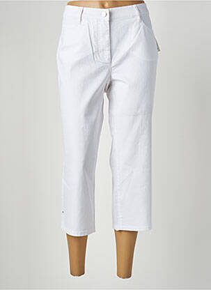 Pantacourt coupe droite blanc BARBARA LEBEK femme