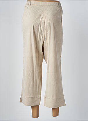 Pantacourt coupe droite beige KARTING femme