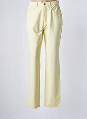 Pantalon droit jaune BRUNO SAINT HILAIRE pour femme seconde vue