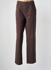 Pantalon droit marron BRUNO SAINT HILAIRE pour femme seconde vue