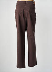 Pantalon droit marron BRUNO SAINT HILAIRE pour femme seconde vue