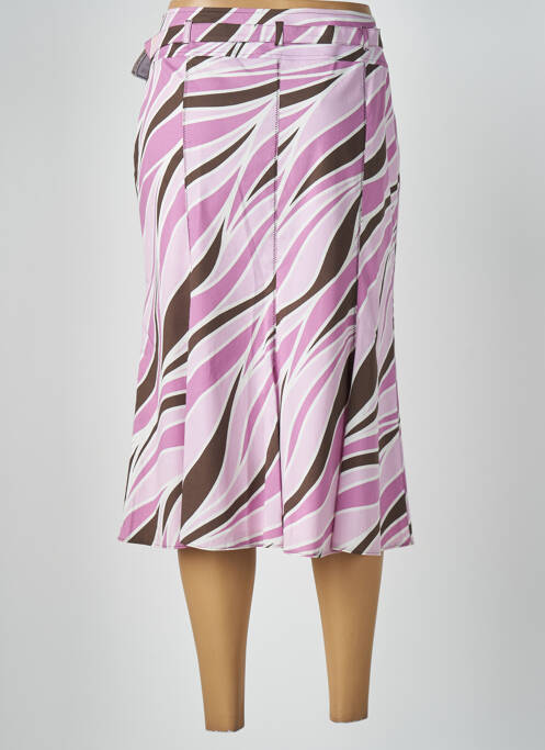 Jupe mi-longue violet FRANK WALDER pour femme