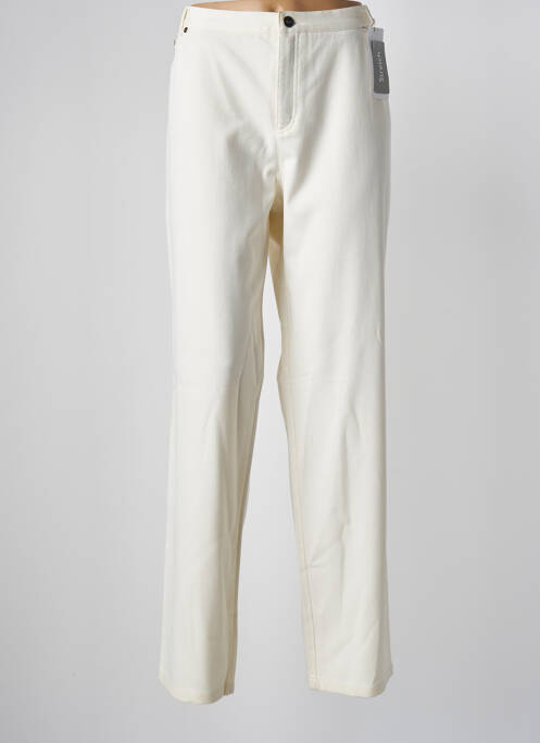 Pantalon droit blanc LUCIA pour femme