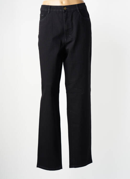 Pantalon droit noir SAINT HILAIRE pour femme