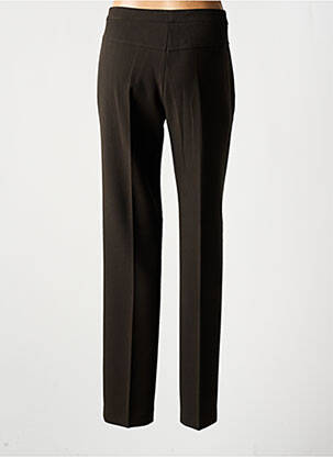 Pantalon slim poches taille haute marron PAZ TORRAS femme