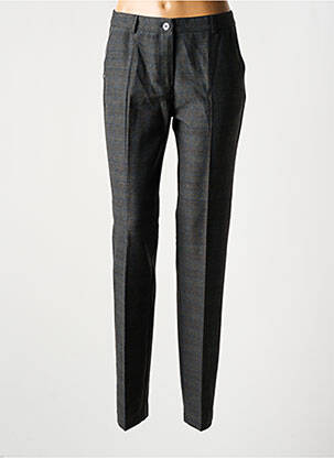 Pantalon chino fermeture zippée sous rabat boutonné taille normale gris PAZ TORRAS femme
