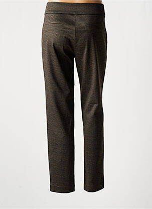 Pantalon chino fermeture zippée sous rabat boutonné taille normale vert PAZ TORRAS femme