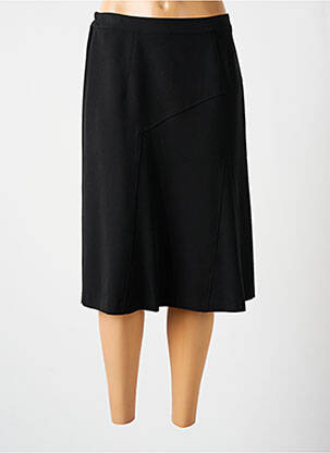 Jupe mi-longue taille haute noir TELMAIL femme