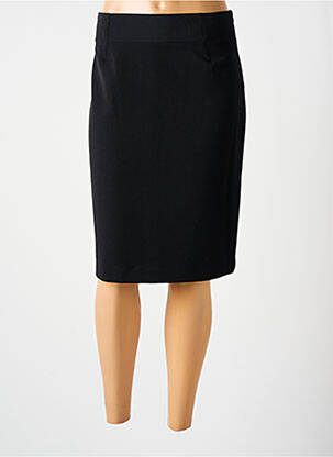 Jupe mi-longue taille à pinces noir FUEGO WOMAN femme