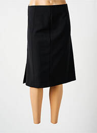 Jupe mi-longue coupe droite noir GRIFFON femme