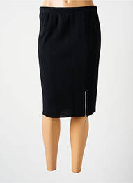 Jupe mi-longue coupe droite noir GRIFFON femme