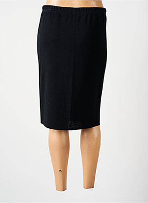 Jupe mi-longue stretch noir GRIFFON femme