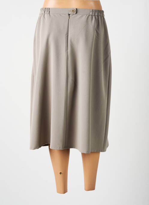 Jupe mi-longue gris GRIFFON pour femme