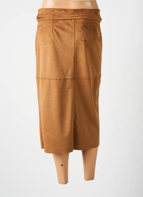 Jupe mi-longue marron XETRA pour femme