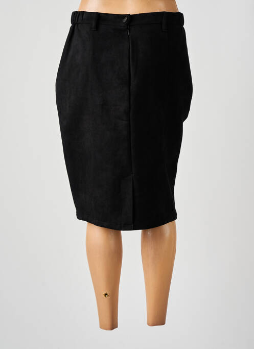 Jupe mi-longue noir GEVANA pour femme