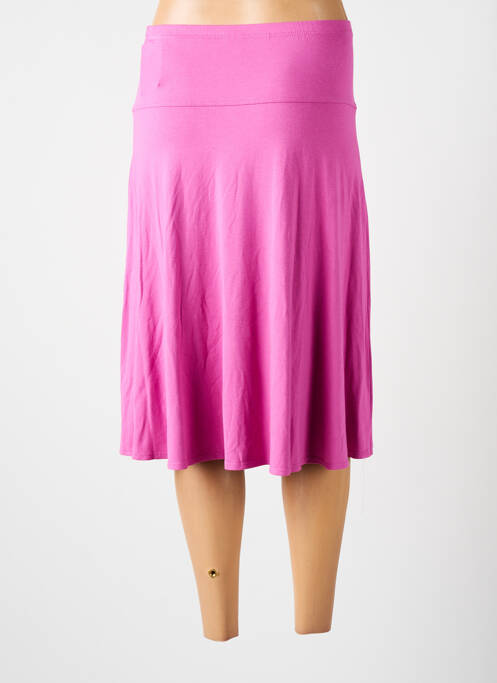Jupe mi-longue rose BARBARA LEBEK pour femme