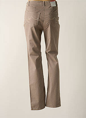 Pantalon slim taille haute taille haute beige STARK femme