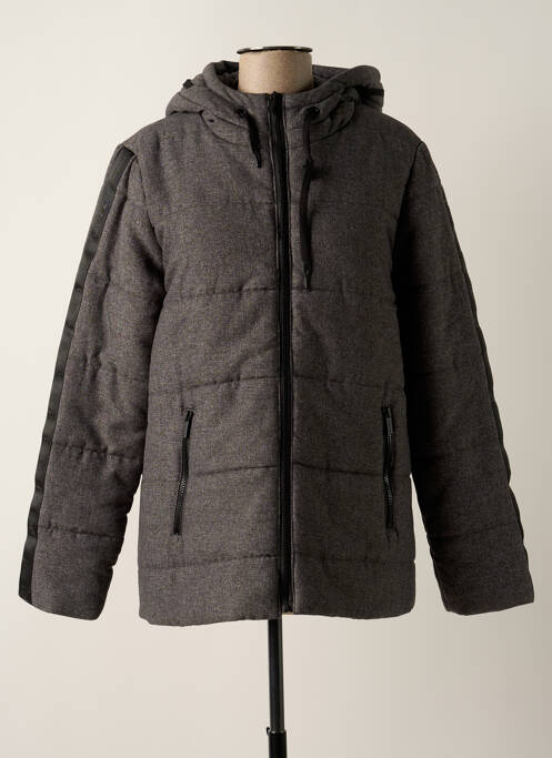 Doudoune poches a capuche gris PAZ TORRAS femme