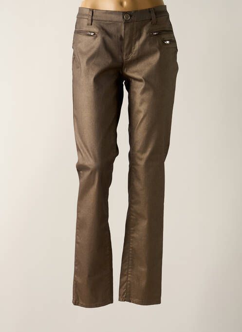 Pantalon slim marron STARK pour femme