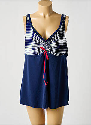 Top de bain haut soutien-gorge emboitant bleu ELOMI femme