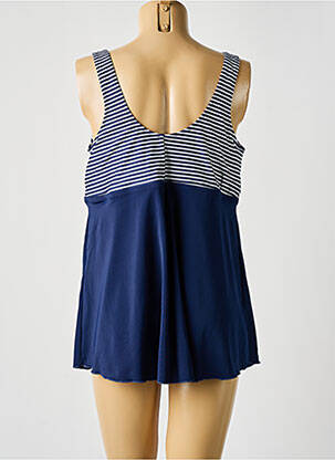 Top de bain haut soutien-gorge emboitant bleu ELOMI femme