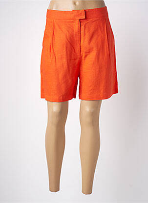 Short taille à pinces taille haute orange LA PETITE ETOILE femme