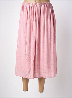 Jupe mi-longue coupe évasée rose ARTLOVE femme