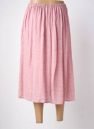 Jupe mi-longue coupe évasée rose ARTLOVE femme