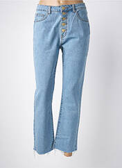 Jeans coupe droite bleu LA PETITE ETOILE pour femme seconde vue