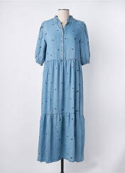 Robe longue bleu LA PETITE ETOILE pour femme seconde vue