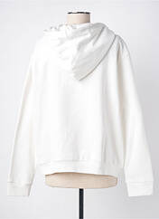 Sweat-shirt à capuche blanc LA PETITE ETOILE pour femme seconde vue