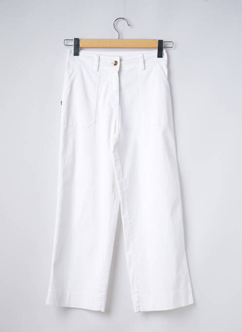 Pantalon 7/8 blanc PAKO LITTO pour femme