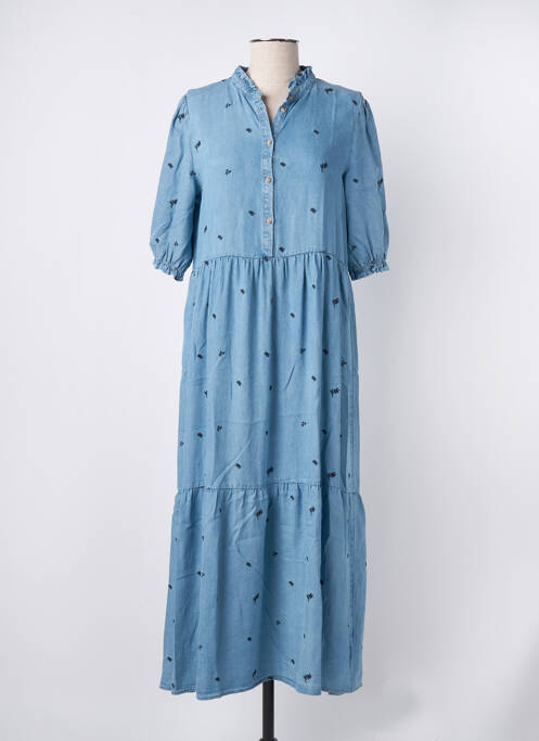 Robe longue bleu LA PETITE ETOILE pour femme