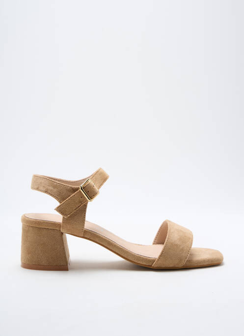 Sandales/Nu pieds beige VANESSA WU pour femme