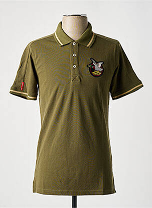 Polo coupe droite manches courtes vert CHEVIGNON homme