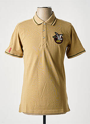 Polo coupe droite manches courtes beige CHEVIGNON homme