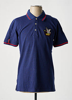 Polo coupe droite manches courtes bleu CHEVIGNON homme