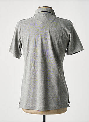 Polo tissage chiné manches courtes gris DAN JOHN homme