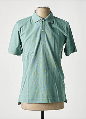 Polo tissage chiné manches courtes vert DAN JOHN homme