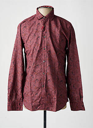 Chemise manches longues manches longues rouge FB homme