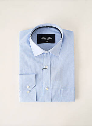 Chemise manches longues manches longues bleu LOUIS VICTOR homme