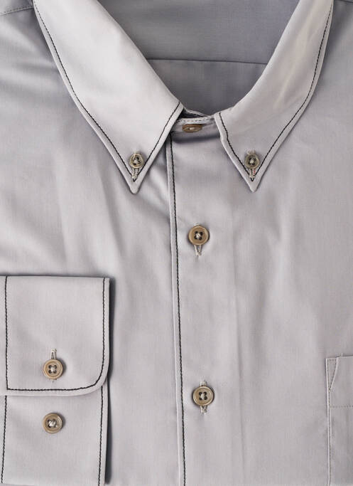 Chemise manches longues gris PREFIXE pour homme