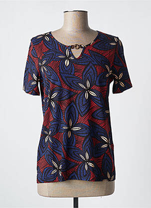 T-shirt stretch manches courtes bleu DAMART femme