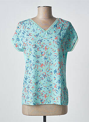 T-shirt col v manches courtes vert DAMART femme