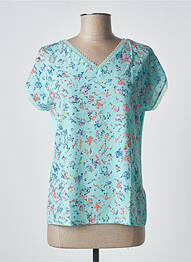 T-shirt col v manches courtes vert DAMART femme