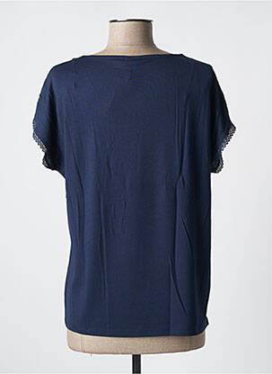 T-shirt imprimé fantaisie manches courtes bleu DAMART femme