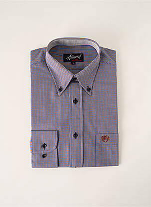 Chemise manches longues manches longues bleu ARMORIAL homme