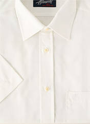 Chemise manches courtes blanc ARMORIAL pour homme seconde vue