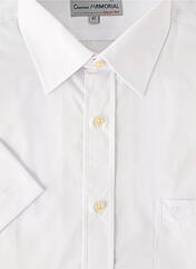 Chemise manches courtes blanc ARMORIAL pour homme seconde vue